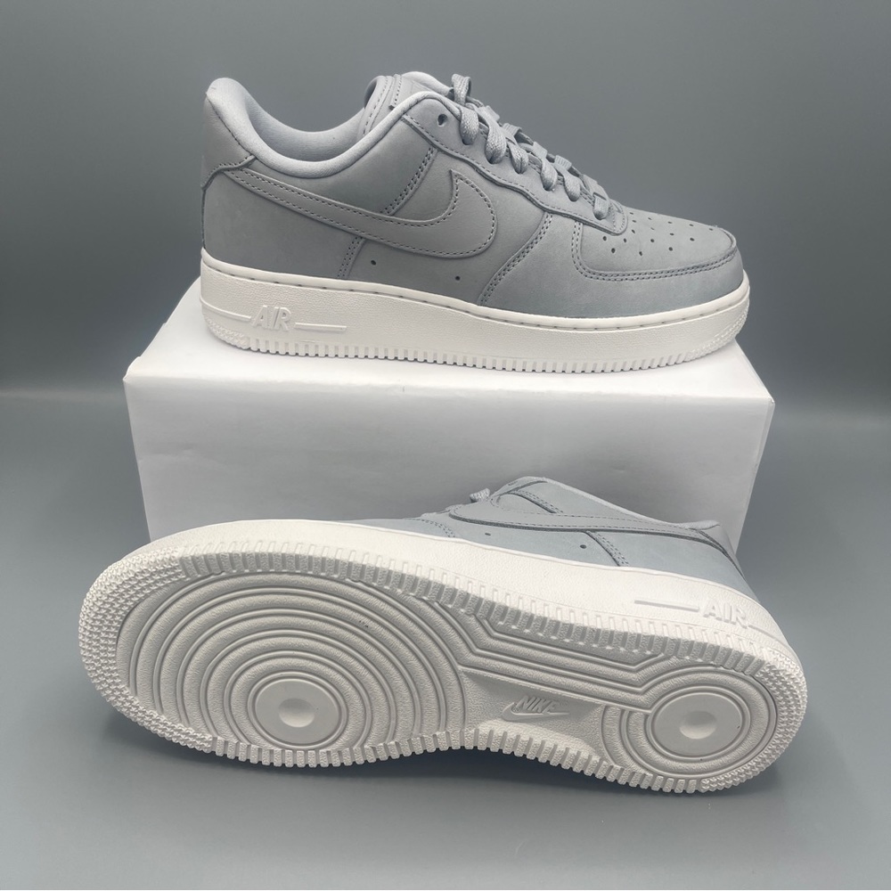 Nike Wmns Air Force 1 Premium AF1 PRM MF Wolf Grey White/ Size 7.5 - Picture 13 of 13